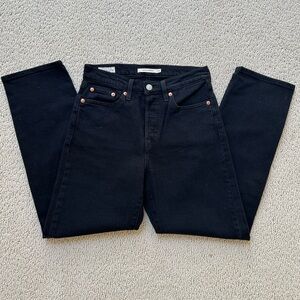 Levi’s Wedgie Straight jeans - black, size 25